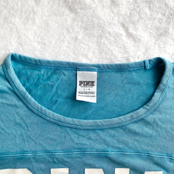 Victoria Secret Pink Shirt in Teal in Size Large - Picture 3 of 10
